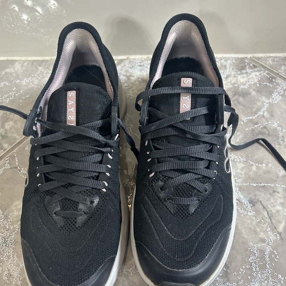 Black Lace-Up Sneakers - Picture 1 of 4